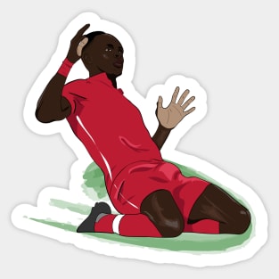 Sadio Mane Slide Goal Celebration Sticker